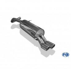 Fox Sportauspuff koncový tlumič výfuku s koncovkou 2x76 Typ 16 pro Volkswagen Polo 2013- s motorem 1.4, 1.8