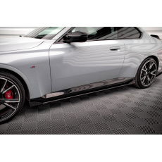 Maxton Design "Street Pro" difuzory pod boční prahy s křidélky pro BMW řada 2 G42 M240i, G42 M-Pack, plast ABS bez povrchové úpravy, s červenou linkou