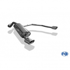 Fox Sportauspuff koncový tlumič výfuku s koncovkou 135x80 Typ 53 na obou stranách pro Volkswagen Beetle s motorem 1.6, 1.8 T, 1.9 TD, 2.0, 2.3, průměr výf. vedení 63,5 mm