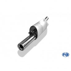 Fox Sportauspuff koncový tlumič výfuku s koncovkou 1x90 Typ 13 pro Opel Corsa A s motorem 1.2, 1.3, 1.4