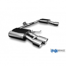 Fox Sportauspuff koncový tlumič výfuku s koncovkou 2x90 Typ 25 na obou stranách pro Škoda Superb III 2015- s motorem 2.0