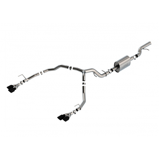 Borla Cat-Back výfukový systém "S-Type" pro GMC Yukon Denali/Yukon Denali Ultimate/Yukon AT4 6.2L, V8, automat, 2WD/4WD, 4-dvéř., r.v. 2021-2024, typ koncovek: černé Borla Cat-Back výfukový systém "S-Type" pro GMC Yukon Denali/Yukon Denali Ultimate/Yukon AT4 6.2L, V8, automat, 2WD/4WD, 4-dvéř., r.v. 2021-2024, typ koncovek: černé