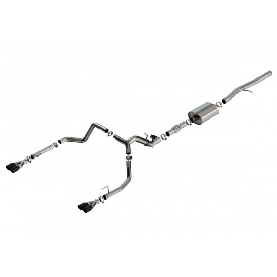 Borla Cat-Back výfukový systém "ATAK" pro GMC Sierra 1500 6.2L V8, automat, 2WD/4WD, EC s STB (6'7'') 147,4'' WB/ CC s SB (5'10'') 147,4'' WB, r.v. 2024, typ koncovek: černé Borla Cat-Back výfukový systém "ATAK" pro GMC Sierra 1500 6.2L V8, automat, 2WD/4WD, EC s STB (6'7'') 147,4'' WB/ CC s SB (5'10'') 147,4'' WB, r.v. 2024, typ koncovek: černé