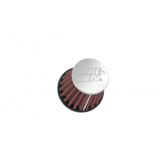 K&N univerzální kulatý zkosený filtr se vstupem 43 mm a výškou 70 mm, kovový vrchlík