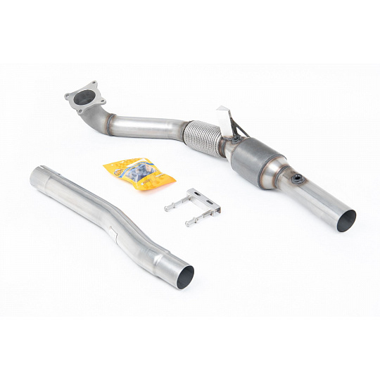 Milltek Sport litinový Downpipe s 200 Cell Race High-Flow katalyzátorem pro Audi TT Mk2 TTS quattro 2008-2014 Milltek Sport litinový Downpipe s 200 Cell Race High-Flow katalyzátorem pro Audi TT Mk2 TTS quattro 2008-2014