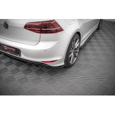Maxton Design boční difuzory pod zadní nárazník ver.3 pro Volkswagen Golf R Mk7, černý lesklý plast ABS