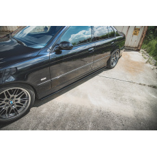 Maxton Design difuzory pod boční prahy pro BMW M5 E39, černý lesklý plast ABS