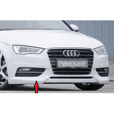 Rieger spoiler pod přední nárazník pro Audi A3 8V 3-dvéř. (hatchback 8V1), 5-dvéř. (sportback 8VA) před faceliftem, r.v. 07/12-08/16, plast ABS bez povrchové úpravy