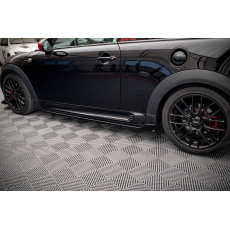 Maxton Design difuzory pod boční prahy ver.2 pro Mini Cooper R56 JCW, černý lesklý plast ABS