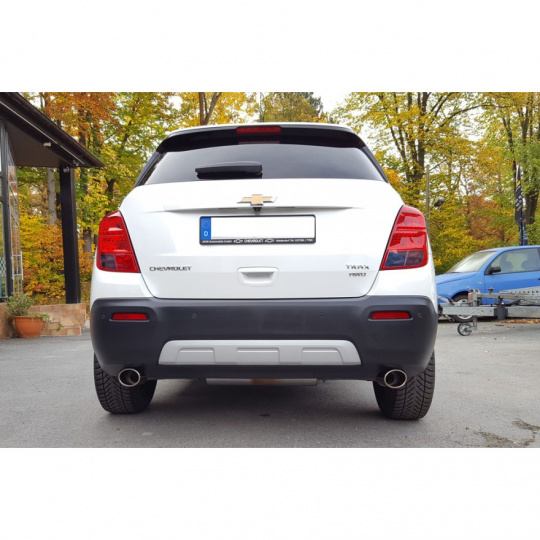 Fox Sportauspuff koncový tlumič výfuku s koncovkou 115x85 Typ 38 na obou stranách pro Chevrolet Tax s motorem 1.4