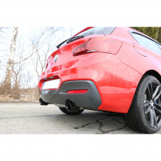 Fox Sportauspuff koncový tlumič výfuku s koncovkou 1x100 Typ 25 na obou stranách (černé) pro BMW řada 1 F20, F21 s motorem 3.0