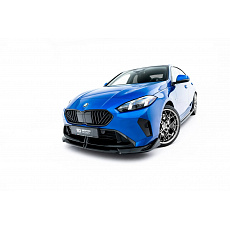 Maxton Design spoiler pod přední nárazník ver.2 pro BMW řada 1 F70, černý lesklý plast ABS, M135i / M-Pack