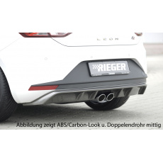 Rieger vložka zadního nárazníku pro Seat Leon FR 5F 3-dvéř. (sc), 5-dvéř. před faceliftem, plast ABS lakovaný do černé lesklé barvy, pro dvojité koncovky na obou stranách Rieger vložka zadního nárazníku pro Seat Leon FR 5F 3-dvéř. (sc), 5-dvéř. před faceliftem, plast ABS lakovaný do černé lesklé barvy, pro dvojité koncovky na obou stranách