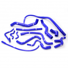 Samco Sport 14-dílná sada silikonových hadic pro vedení chladicí kapaliny pro Lotus Elan M-100 1989 - 1995 1.6l Isuzu Turbo pro US s klimatizací a airbagy, barva: modrá