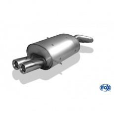 Fox Sportauspuff koncový tlumič výfuku s koncovkou 2x76 Typ 13 pro Chrysler PT-Cruiser s motorem 1.6, 2.0, 2.2 CRD, 2.4