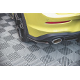 Maxton Design "Racing durability" boční difuzory pod zadní nárazník pro Volkswagen Golf GTI Mk8, plast ABS bez povrchové úpravy, Clubsport, s červenou linkou