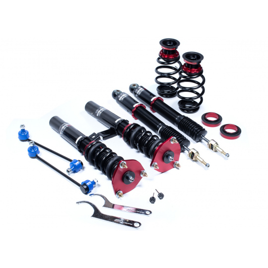 BC Racing výškově a tuhostně stavitelný podvozek série V1 typ VM pro Seat Leon 1P, r.v. 05-12, s uchycením př.tl. 49,5 mm