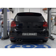 Fox Sportauspuff koncový tlumič výfuku s koncovkou 2x90 Typ 25 pro Volkswagen Polo 6R 2009- s motorem 1.0, 1.2, 1.2 TDI, 1.4, 1.6 TDI