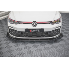 Maxton Design "Racing durability" spoiler pod přední nárazník s rohovými splittery pro Volkswagen Golf GTE Mk8, Mk8 Facelift, plast ABS bez povrchové úpravy
