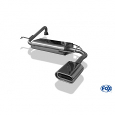 Fox Sportauspuff koncový tlumič výfuku s koncovkou 160x80 Typ 53 pro Mitsubishi Lancer IV 1988-1994 s motorem 1.5