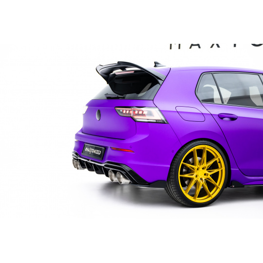 Maxton Design křidélka bočních difuzorů zad. nárazníku v.2 pro Volkswagen Golf R Mk8, Mk8 Facelift, plast ABS bez povrchové úpravy