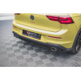 Maxton Design středový spoiler zadního nárazníku pro Volkswagen Golf GTI Mk8, černý lesklý plast ABS, Clubsport