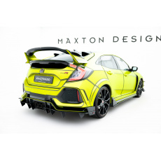 Maxton Design "Racing durability" vložka zadního nárazníku pro Honda Civic Mk10 Type-S/R, plast ABS bez povrchové úpravy