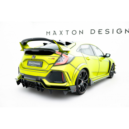 Maxton Design "Racing durability" vložka zadního nárazníku pro Honda Civic Mk10 Type-S/R, plast ABS bez povrchové úpravy