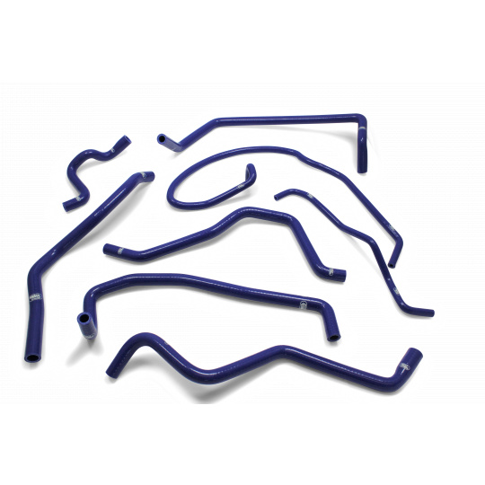 Samco Sport 8-dílná sada silikonových hadic pro doplňkové vedení chladicí kapaliny pro Ford Focus ST170 2002 - 2004, barva: modrá