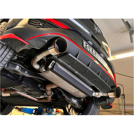 Fox Sportauspuff koncovka výfuku 1x130 typ 14 pro Hyundai i30 N, s motorem 2.0 Facelift Fox Sportauspuff koncovka výfuku 1x130 typ 14 pro Hyundai i30 N, s motorem 2.0 Facelift