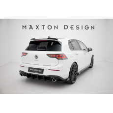 Maxton Design "Racing durability" zadní difuzor ver.1 pro Volkswagen Golf GTI Mk8, plast ABS bez povrchové úpravy, s červenou linkou