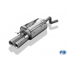 Fox Sportauspuff koncový tlumič výfuku s koncovkou 2x70 Typ 13 pro Renault Twingo s motorem 1.2 Turbo