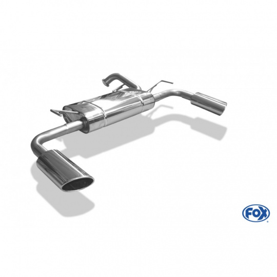 Fox Sportauspuff koncový tlumič výfuku s koncovkou 115x85 Typ 38 na obou stranách pro Mitsubishi Lancer CYO 2012- s motorem 1.6, 1.8
