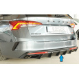 Rieger vložka zadního nárazníku (pro vozy s tažným zařízením) pro Škoda Octavia RS NX combi, plast ABS bez povrchové úpravy