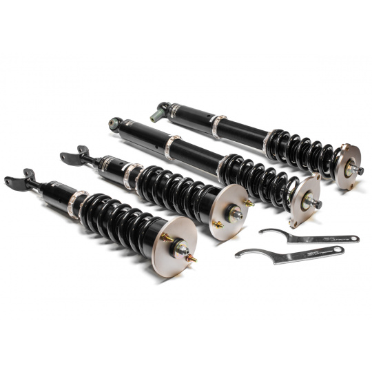 BC Racing výškově a tuhostně stavitelný podvozek série BR typ RS pro Audi A4 B5, r.v. 95-01, s pohonem před. kol (mimo Quattro)