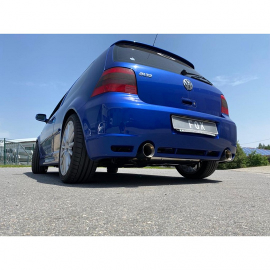 Fox Sportauspuff koncový tlumič výfuku s koncovkou 1x100 Typ 24 na obou stranách pro Volkswagen Golf IV s motorem 3.2