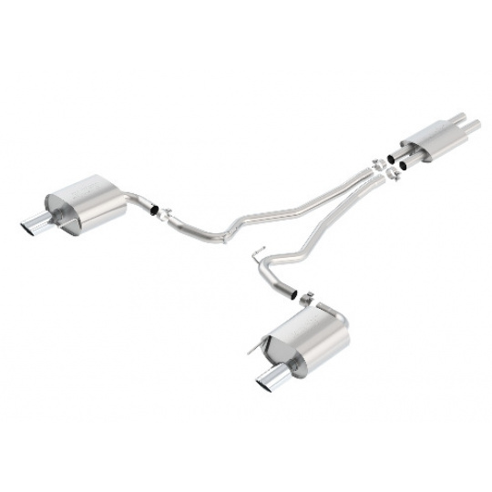 Borla Cat-Back výfukový systém "S-Type" pro Ford Mustang 3,7l V6 RWD 2-dvéř. (nedoporučuje se pro Convertible), r.v. od 15-17 Borla Cat-Back výfukový systém "S-Type" pro Ford Mustang 3,7l V6 RWD 2-dvéř. (nedoporučuje se pro Convertible), r.v. od 15-17