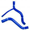 Samco Sport 2-dílná sada silikonových hadic pro vedení chladicí kapaliny pro Land rover 90/110 1987 - 1989 2.5l benzin (89, s číslem karosérie do FA389798), barva: modrá