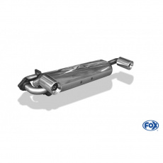 Fox Sportauspuff koncový tlumič výfuku s koncovkou 1x90 Typ 13 na obou stranách pro MG MG TF s motorem 1.6, 1.8