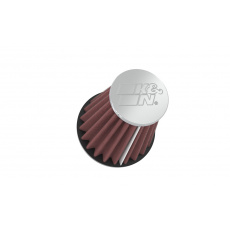 K&N univerzální kulatý zkosený filtr se vstupem 57 mm a výškou 102 mm, kovový vrchlík