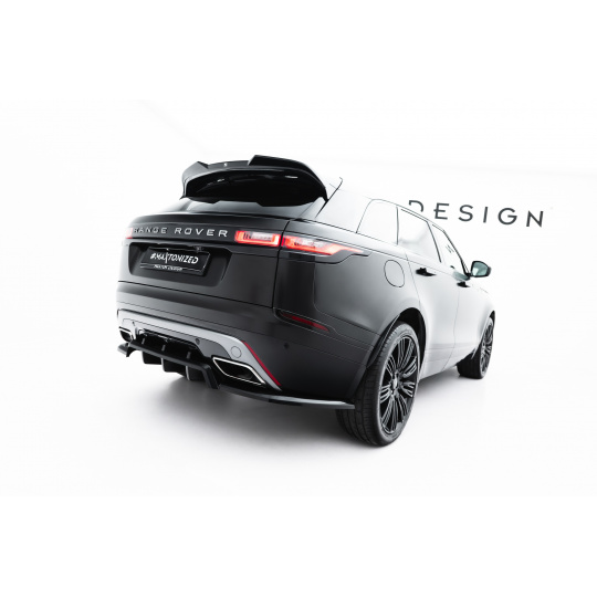 Maxton Design spoiler pod zadní nárazník s žebrováním v.2 pro Land rover Range Rover Velar Mk1 /R-Dynamic, černý lesklý plast ABS Maxton Design spoiler pod zadní nárazník s žebrováním v.2 pro Land rover Range Rover Velar Mk1 /R-Dynamic, černý lesklý plast ABS