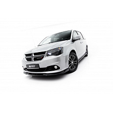 Maxton Design spoiler pod přední náraník pro Dodge Grand Caravan Mk5 Facelift, černý lesklý plast ABS Maxton Design spoiler pod přední náraník pro Dodge Grand Caravan Mk5 Facelift, černý lesklý plast ABS