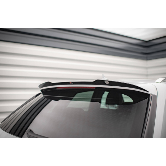 Maxton Design prodloužení spoileru pro Audi Q3 8U Facelift S-Line, černý lesklý plast ABS