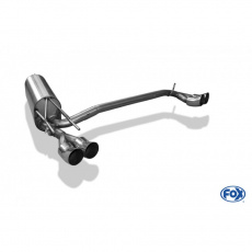 Fox Sportauspuff koncový tlumič výfuku s koncovkou 2x76 Typ 18 na obou stranách pro Opel Calibra s motorem 2.0 16V, 2.5 V6