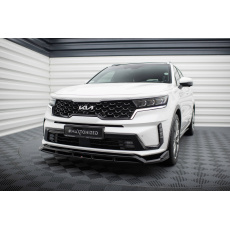 Maxton Design spoiler pod přední nárazník pro Kia Sorento Mk4, černý lesklý plast ABS