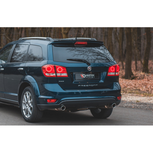 Maxton Design prodloužení spoileru pro Fiat Freemont, černý lesklý plast ABS