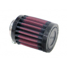 K&N univerzální kulatý filtr se vstupem 19 mm a výškou 64 mm, gumový vrchlík