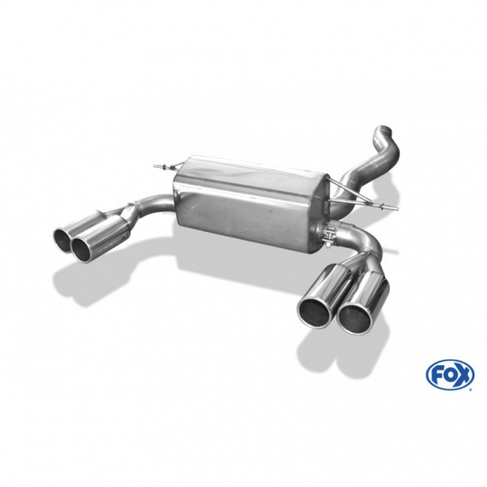 Fox Sportauspuff koncový tlumič výfuku s koncovkou 2x80 Typ 12 na obou stranách pro BMW řada 4 435i s motorem 3.0
