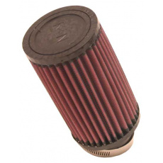 K&N univerzální kulatý filtr se vstupem 57 mm a výškou 152 mm, gumový vrchlík, vstupní příruba zahnutá (20°)