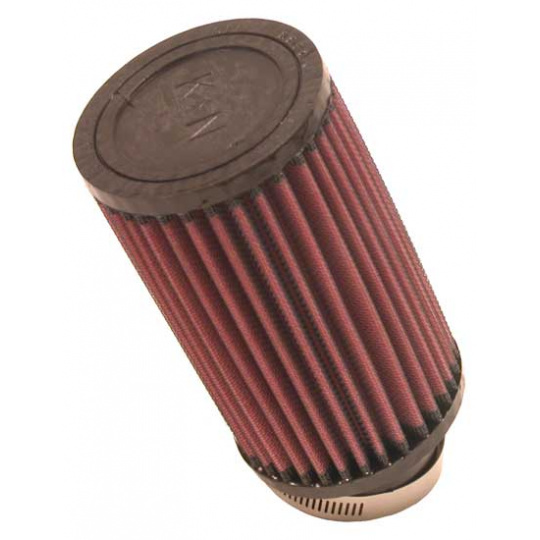 K&N univerzální kulatý filtr se vstupem 57 mm a výškou 152 mm, gumový vrchlík, vstupní příruba zahnutá (20°)